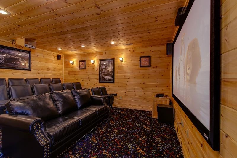 Theater room for meetings or downtime