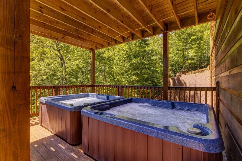 Hot tub on the deck
